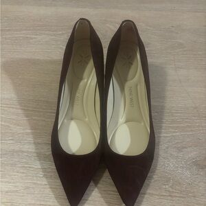 Nine West Dark Red Pointed Heels